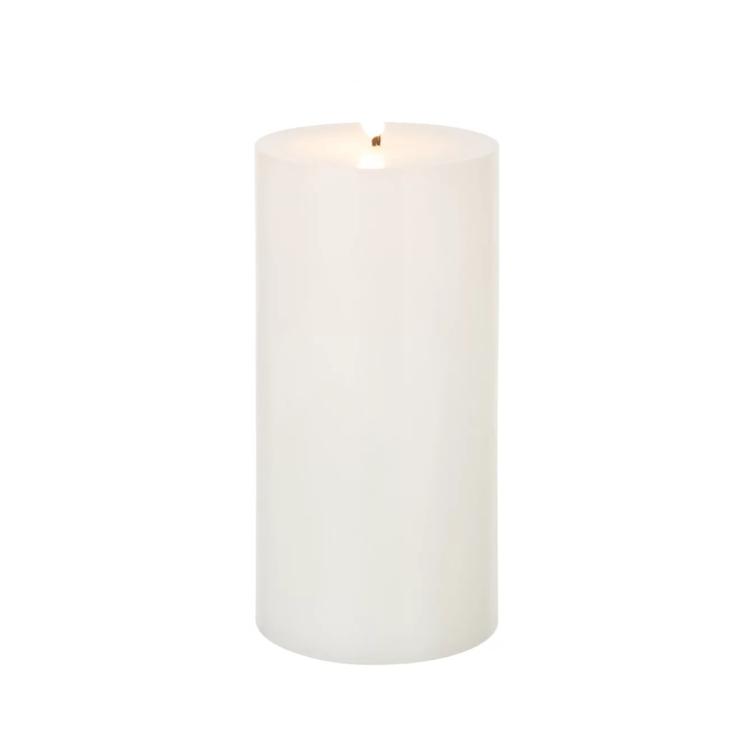 Bougie Led Blanche - 10 x 10 x 23 cm