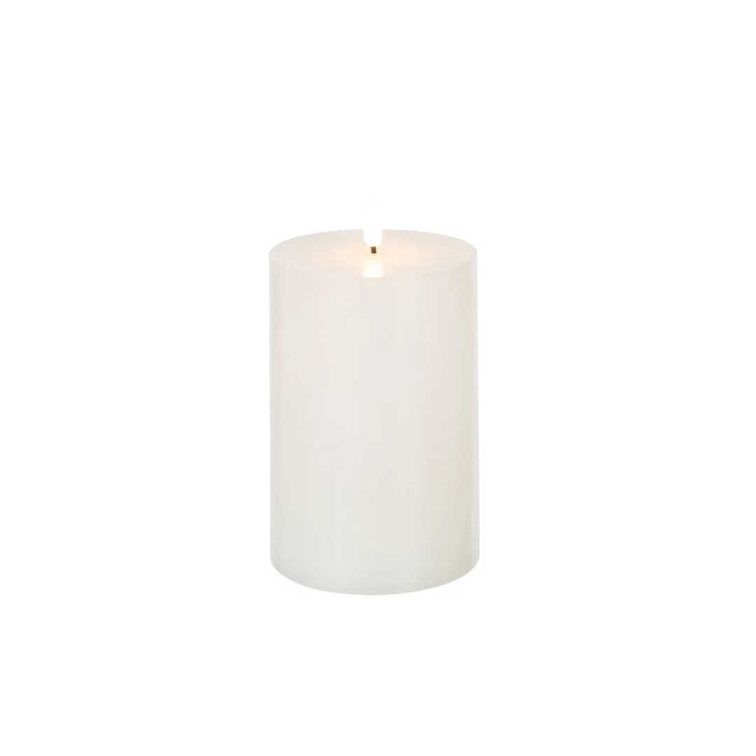 Bougie Led Blanche - 10 x 10 x 18,5 cm