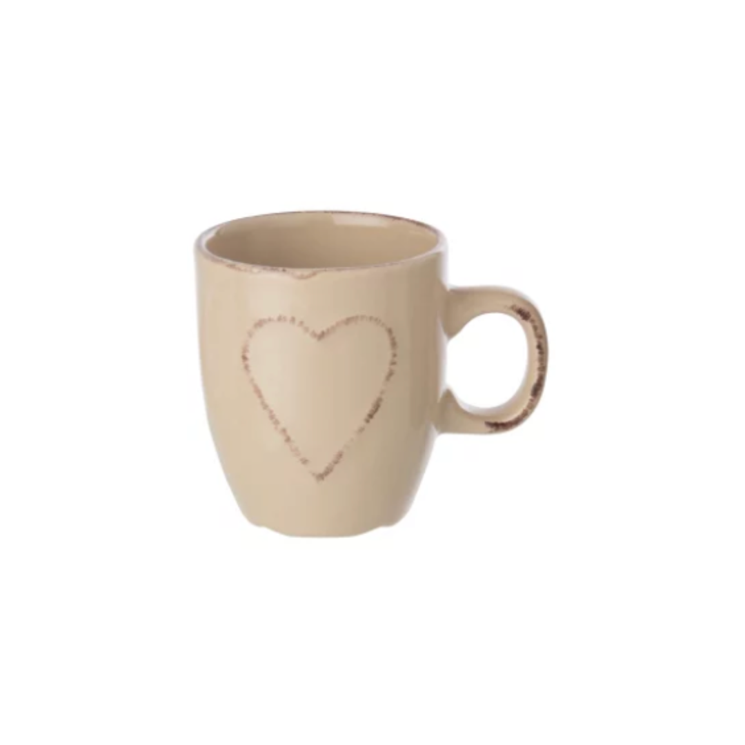 Tasse Coeur - Beige