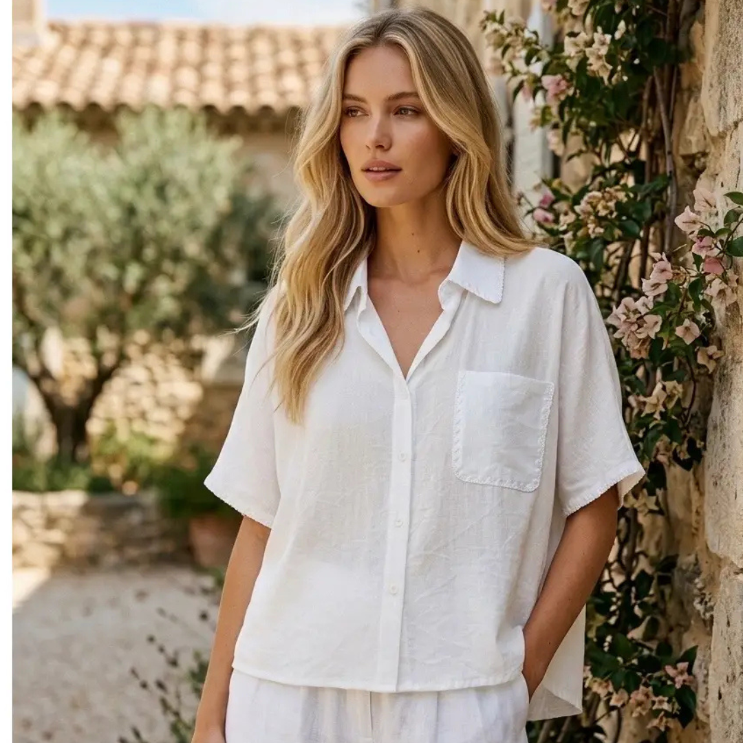 Chemise Bohème - blanche fluide