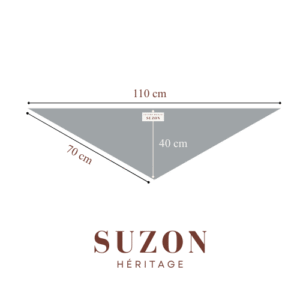 MAILLE TRIANGLE 100  LAINE GRIS MOYEN