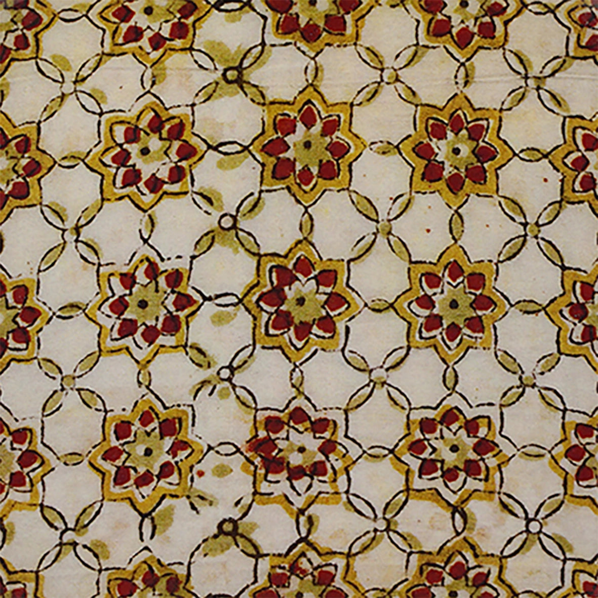 PLATEAU METAL ÉMAILLÉ ZELLIGE BRICK 16X16 BORDURE DOREE