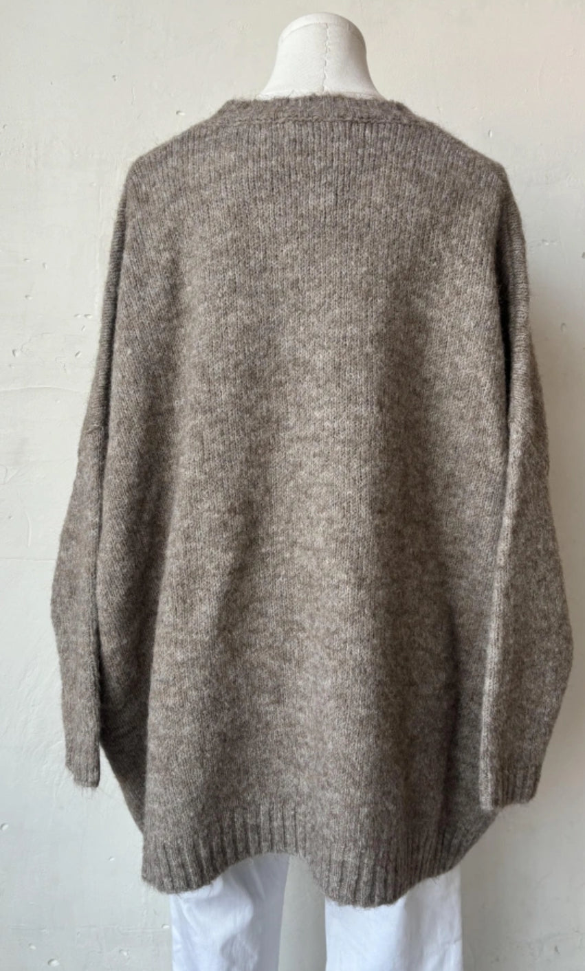 PULL OVERSIZE BEIGE