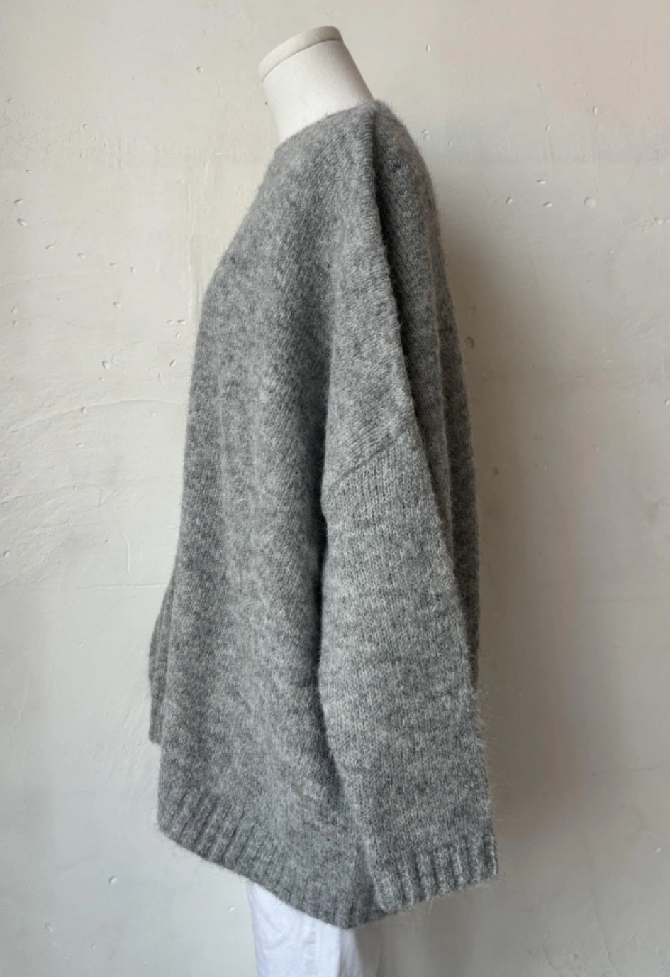 PULL OVERSIZE GRIS CLAIR
