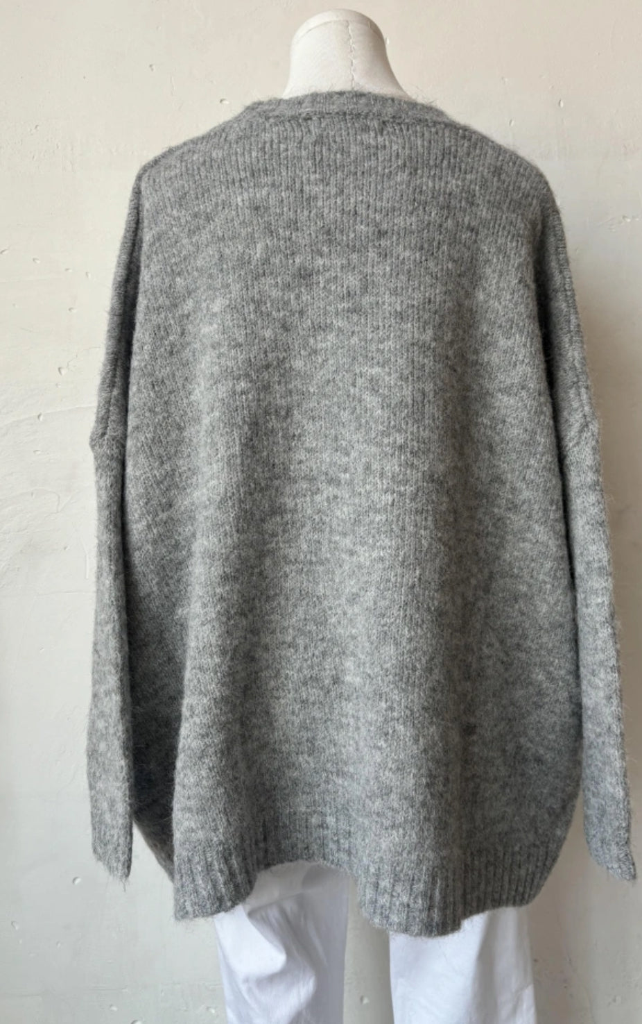 PULL OVERSIZE GRIS CLAIR