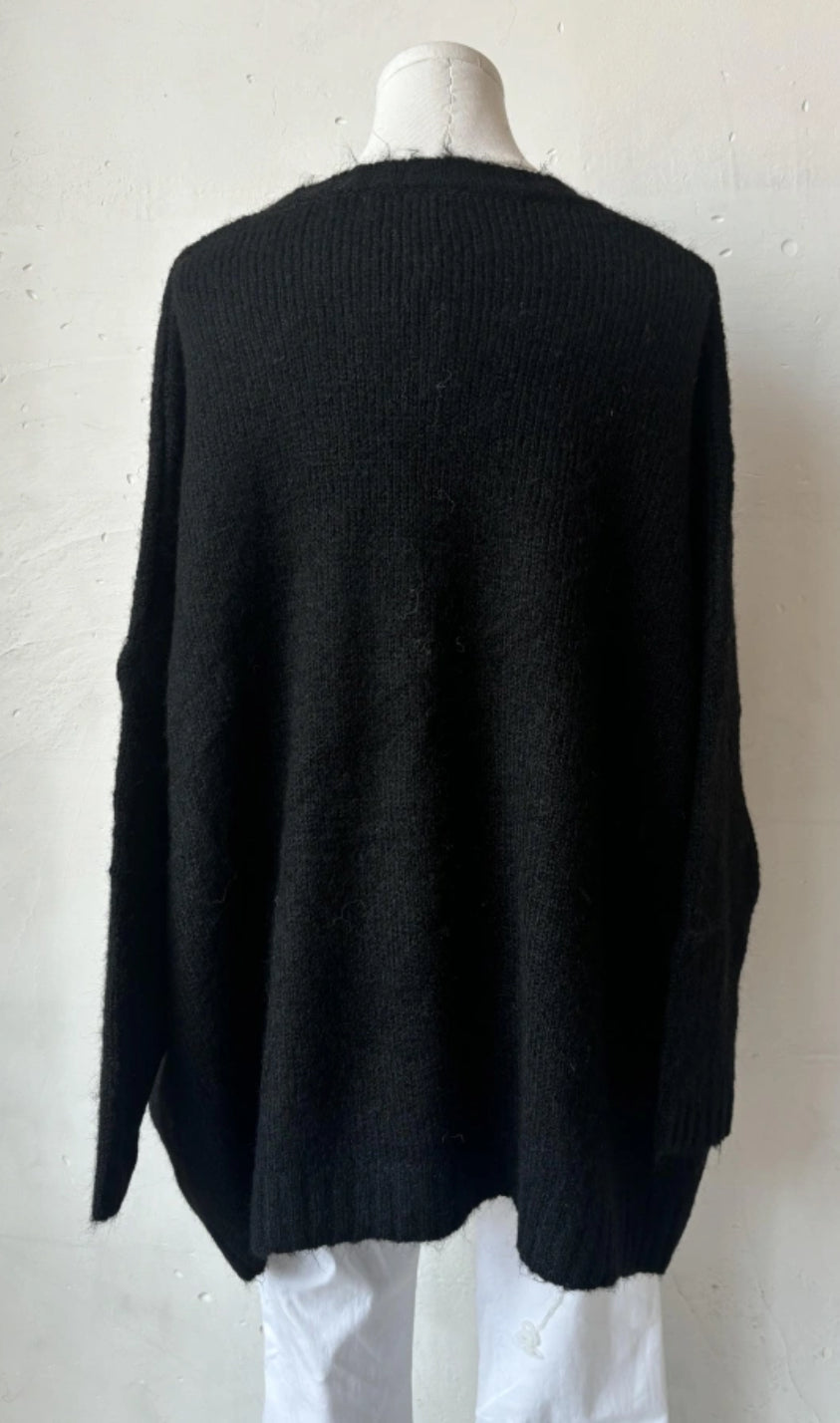 PULL OVERSIZE NOIR
