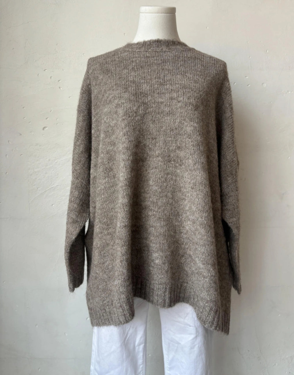 PULL OVERSIZE BEIGE