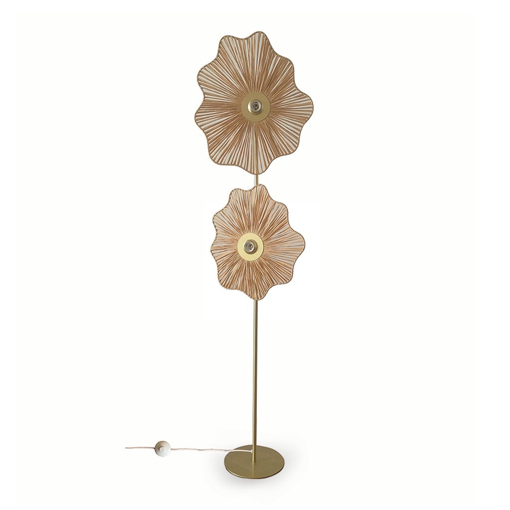 LAMPADAIRE ONDULANTE DORÉ