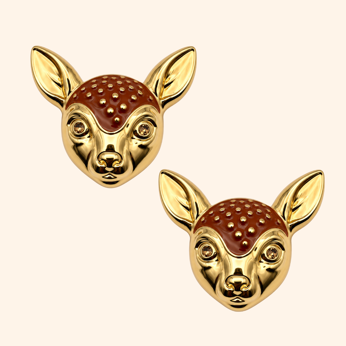 Bijou de Bouton - Ma Bambiche Brun Noisette