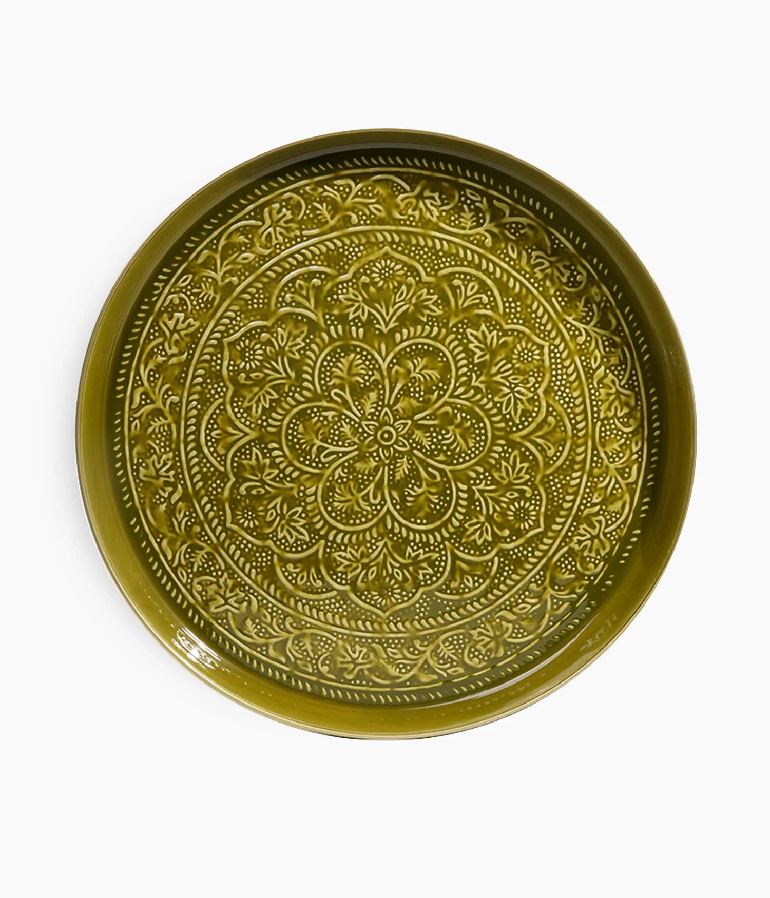 PLATEAU BERBERE OLIVE 45CM