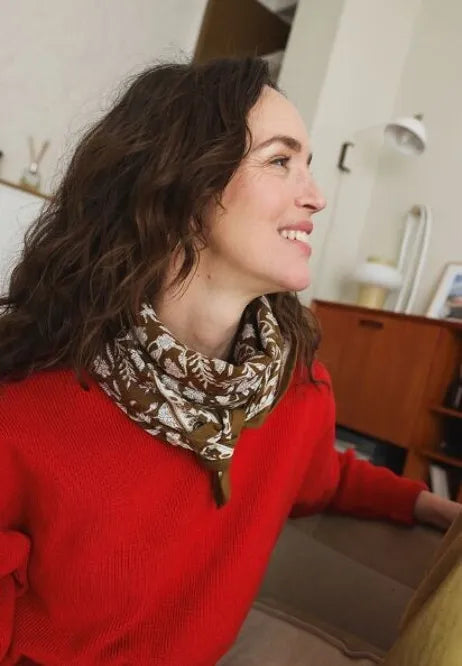 FOULARD CALCUTTA OLIVE