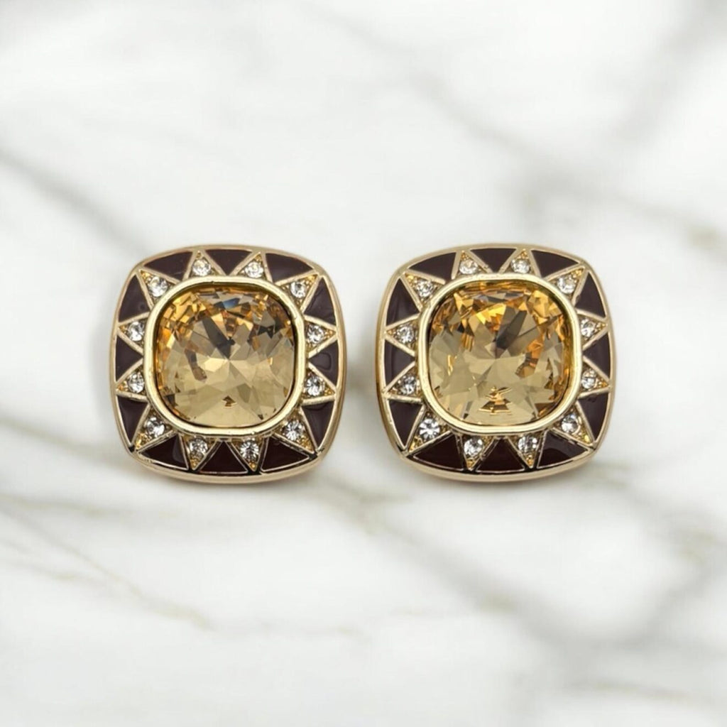 BIJOU DE BOUTON REINE LOUISE MIEL & MOCHA