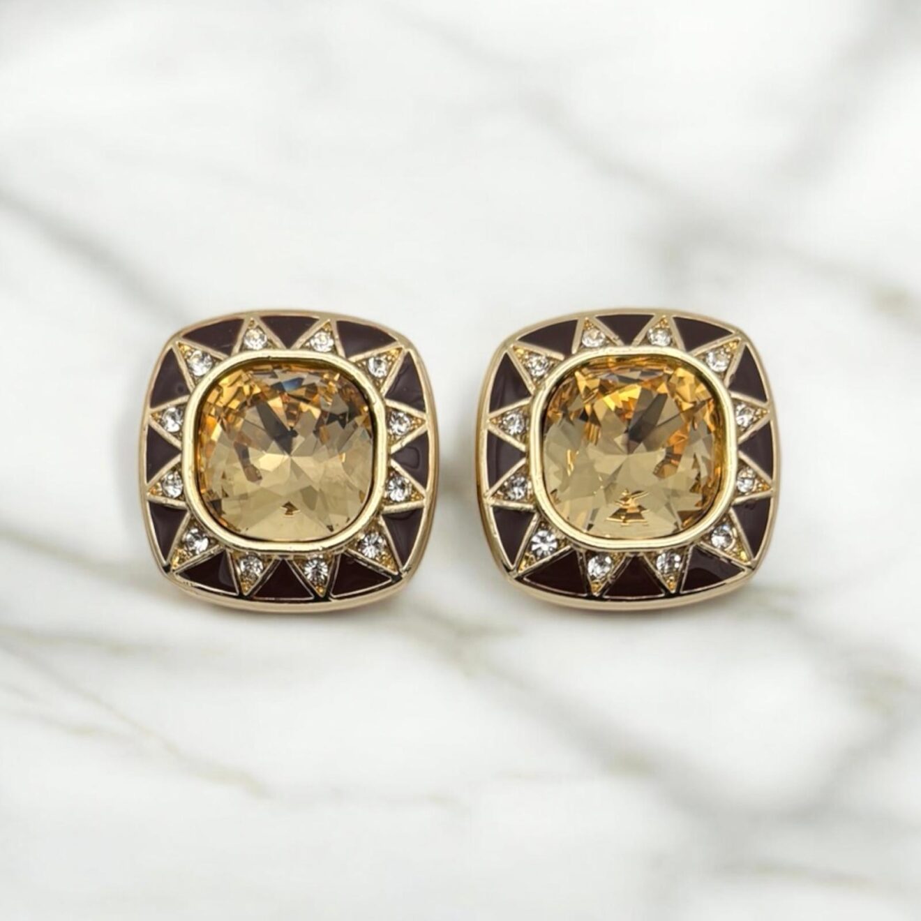 BIJOU DE BOUTON REINE LOUISE MIEL & MOCHA