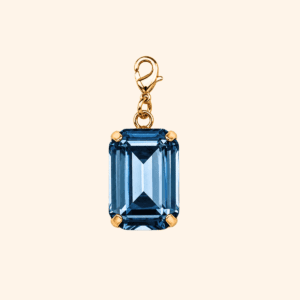 Pampille - Cabochon Cristal Bleu