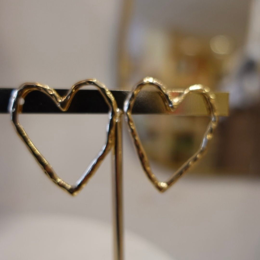 BOUCLES D'OREILLES - Coeur Doré