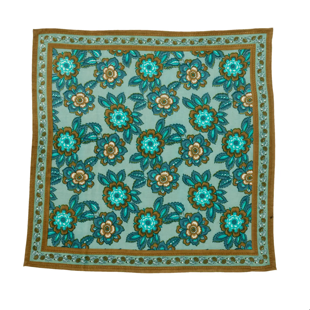 Petit Foulard Indien - Jakarta Vert