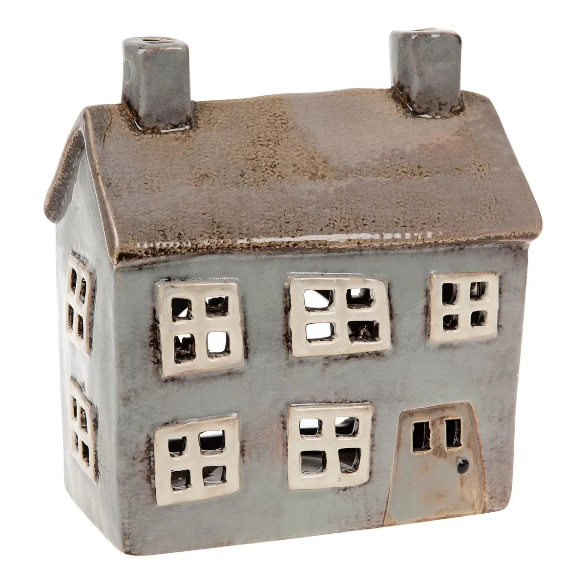 Village Poterie - Bougeoir Maison Grise
