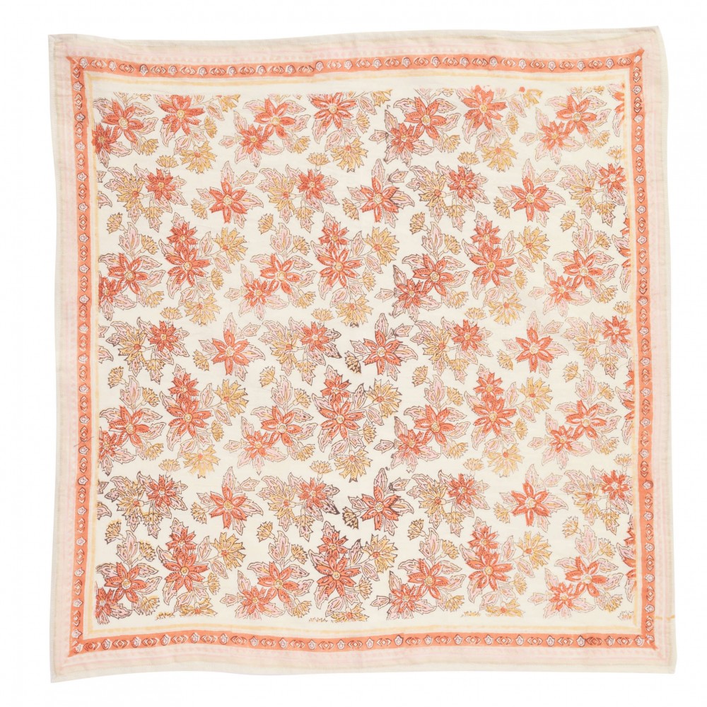 FOULARD INDIEN ARYA ECRU