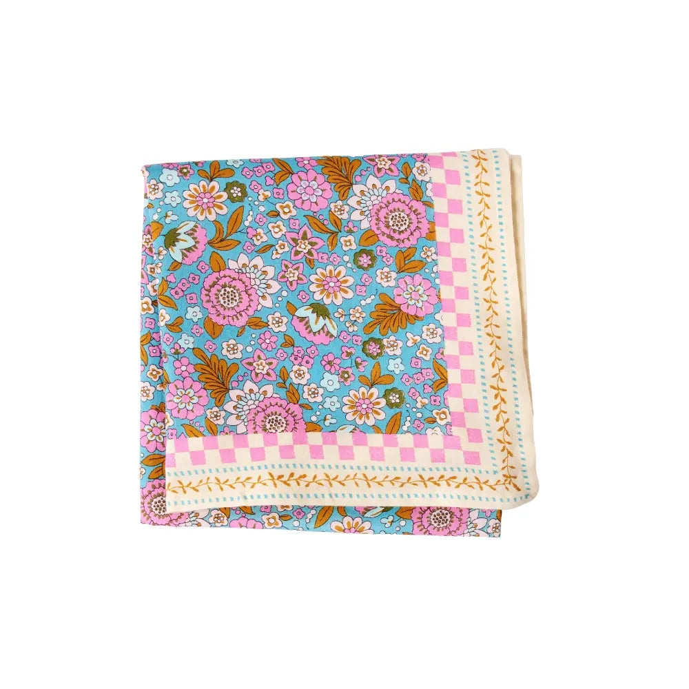 FOULARD INDIEN AMAIA TURQUOISE