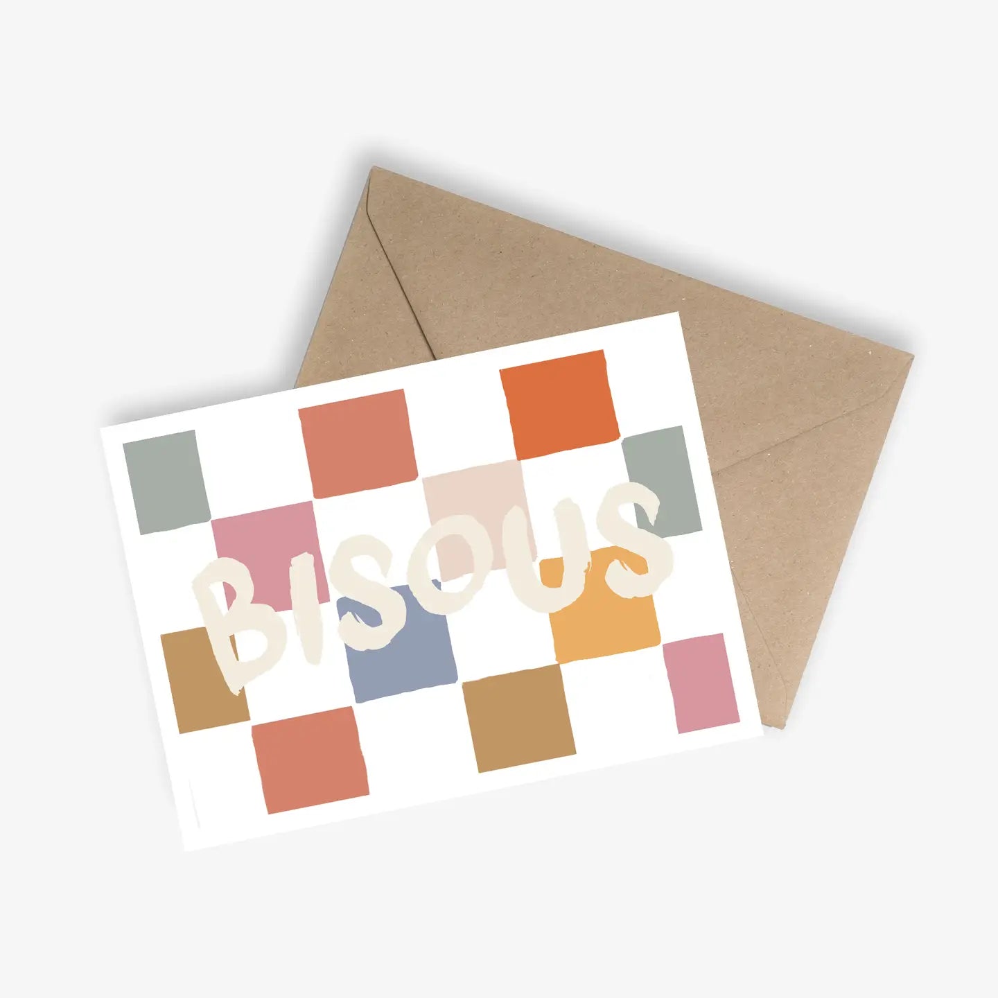 Carte et Enveloppe - Bisous