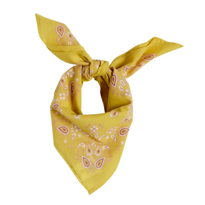 Petit Foulard Indien - Safran