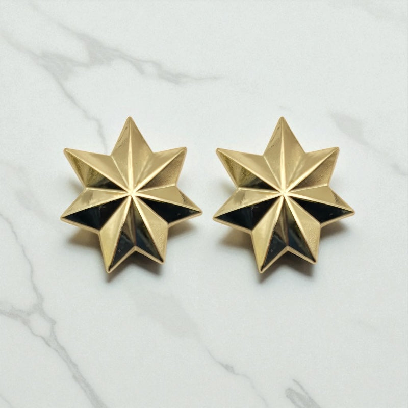 BIJOU DE BOUTON ETOILE A FACETTE