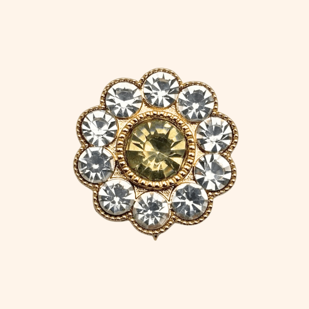 Bijou de bouton - Fleur de Fraisier Base
