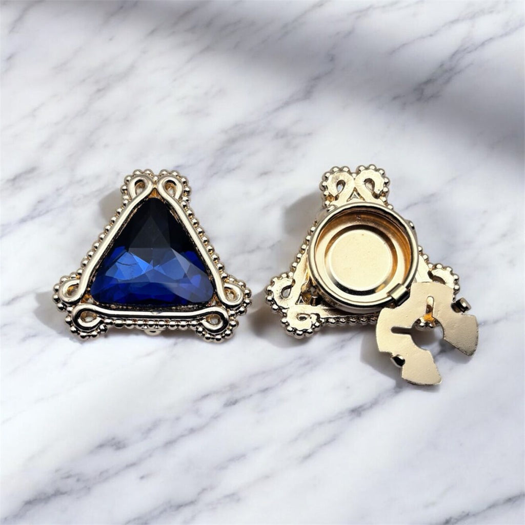 BIJOU DE BOUTON SUBLIME BLEU OUTREMER