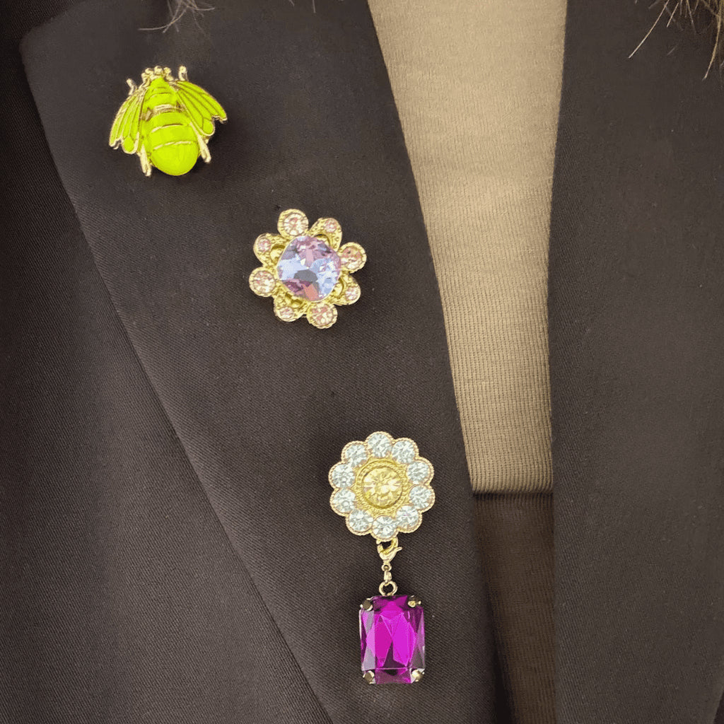 Bijou de bouton - Violette Base