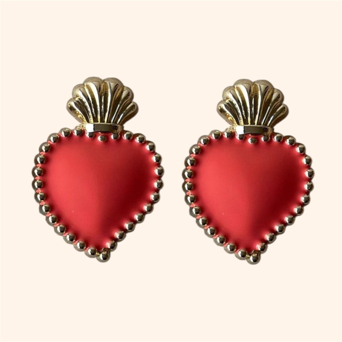 Bijou de bouton - Exvoto Corail Peps