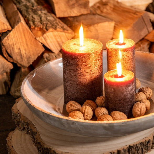 BOUGIE CIRE- Marron