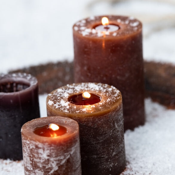BOUGIE CIRE- Marron