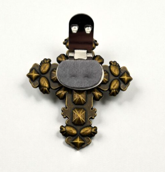 CLIP CROIX VERSAILLE GLACE