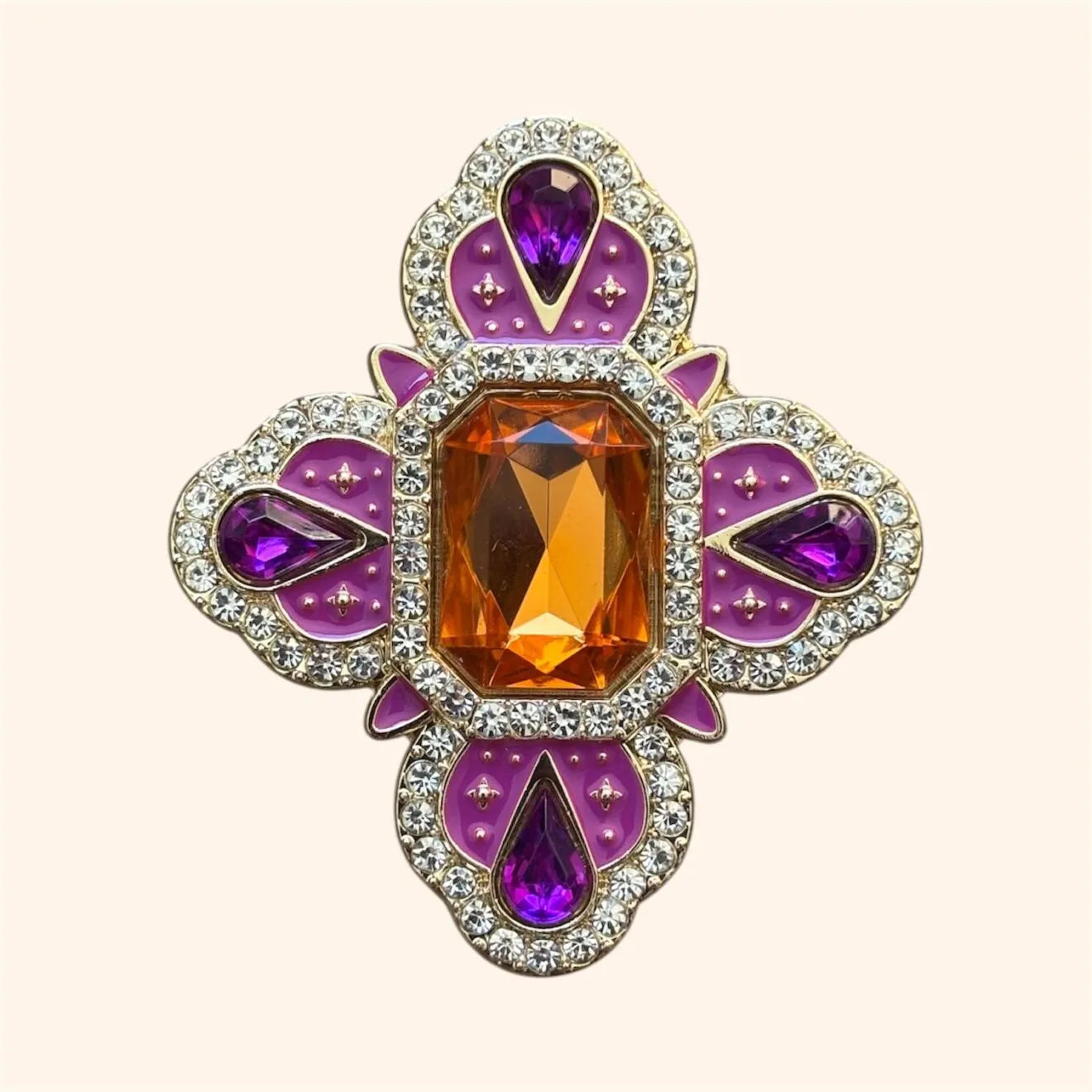 Clip Queen Penelope - Orange & Purple