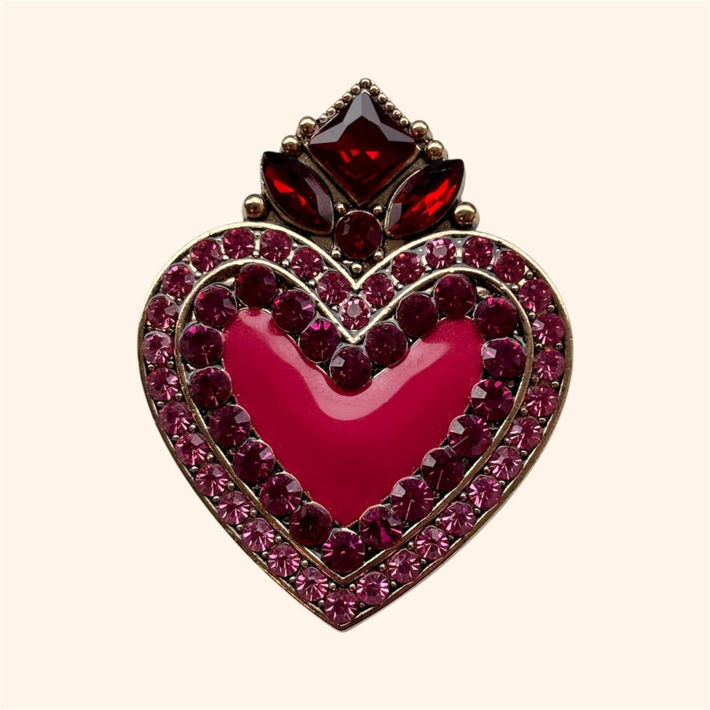CLIP COEUR SACRE CUPIDON