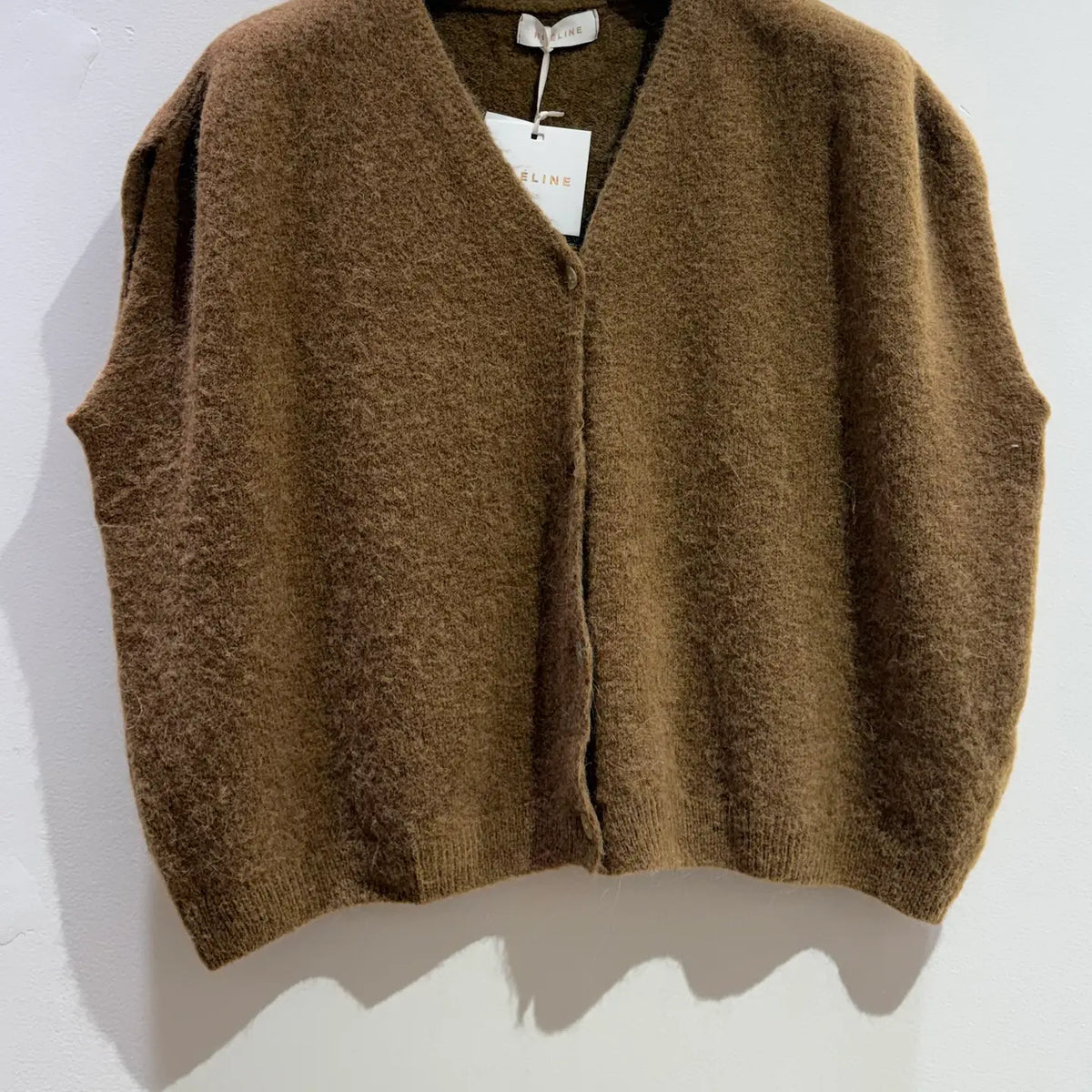 Cardigan Oversize Alpaga et Laine - Camel