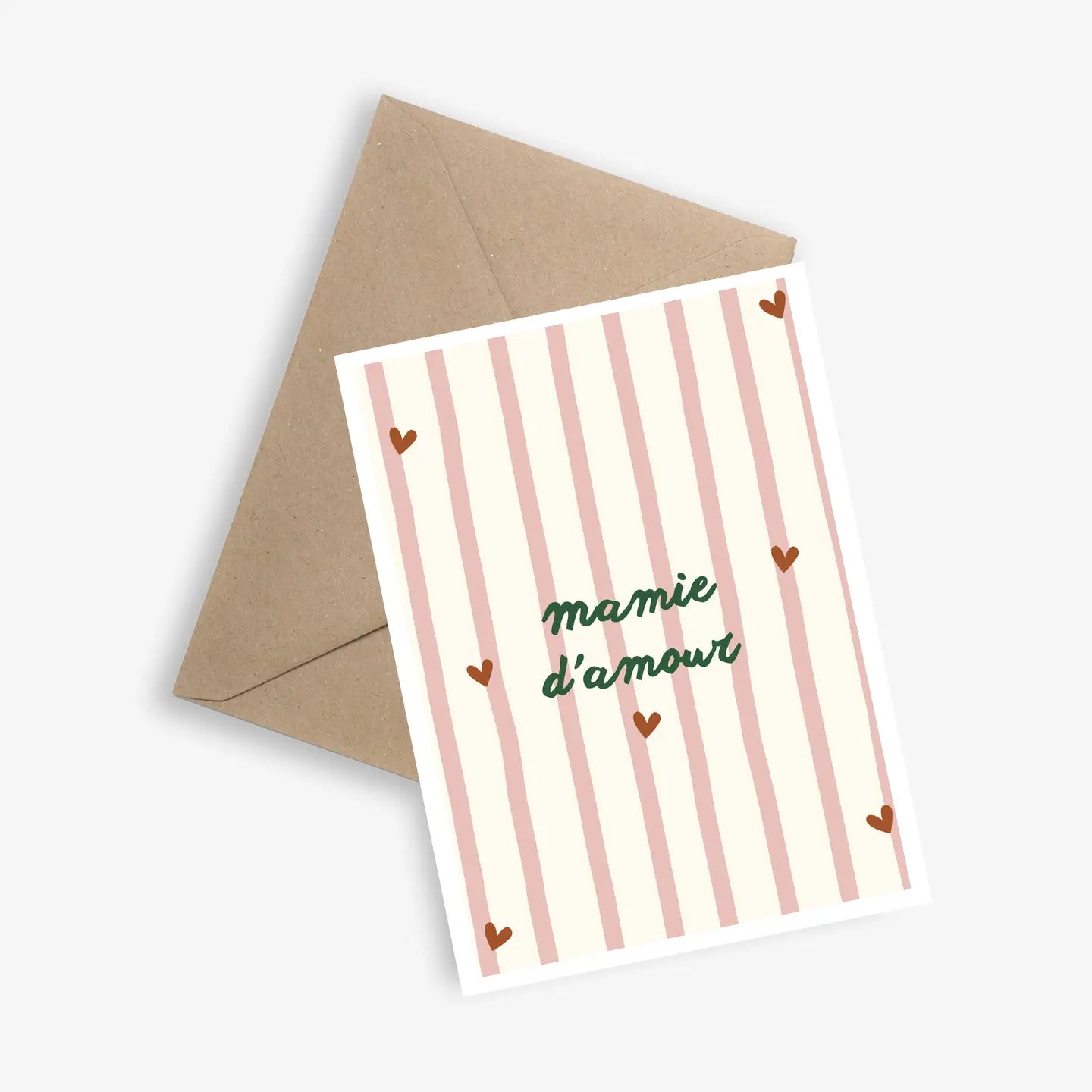 Carte et Enveloppe - Mamie d'amour