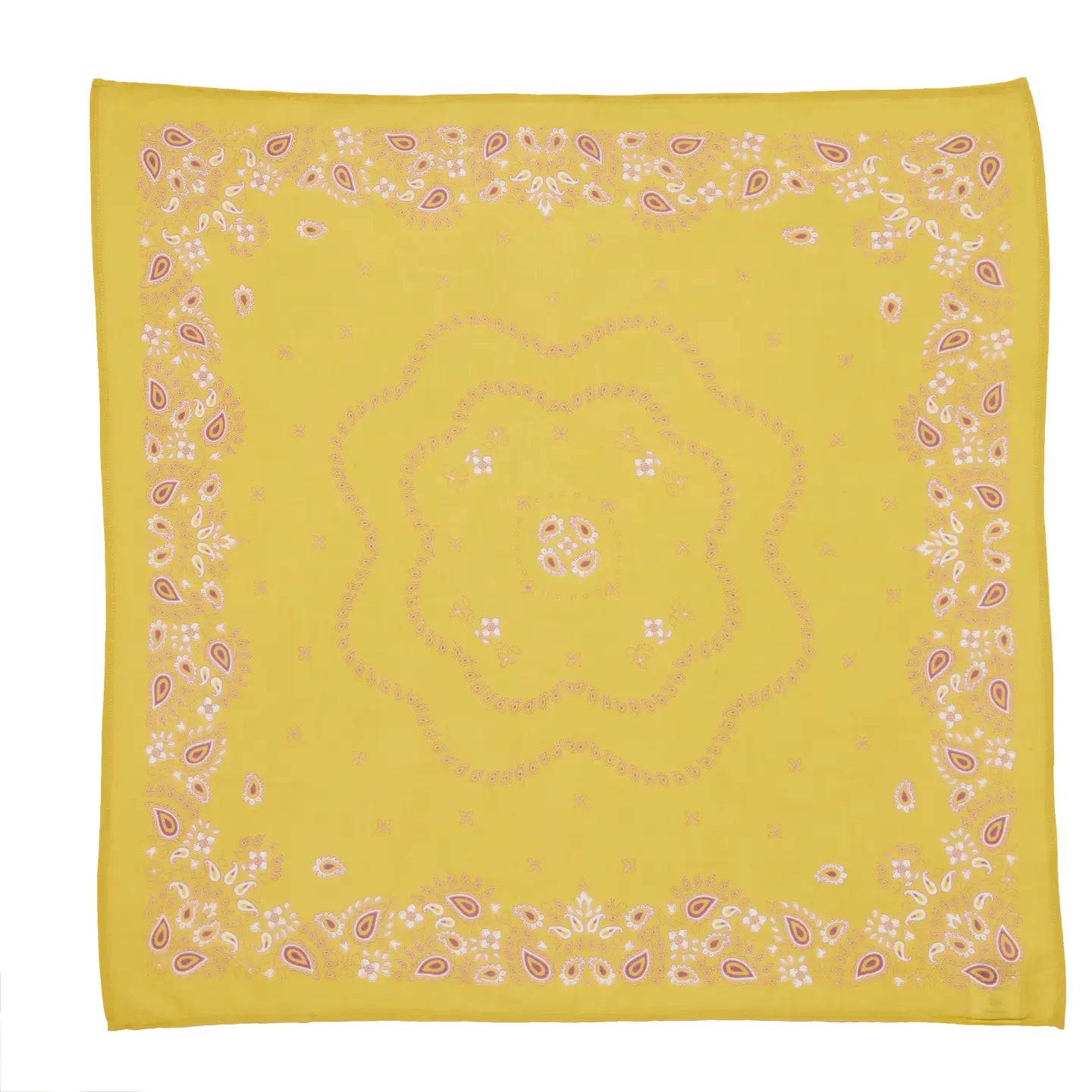 Petit Foulard Indien - Safran