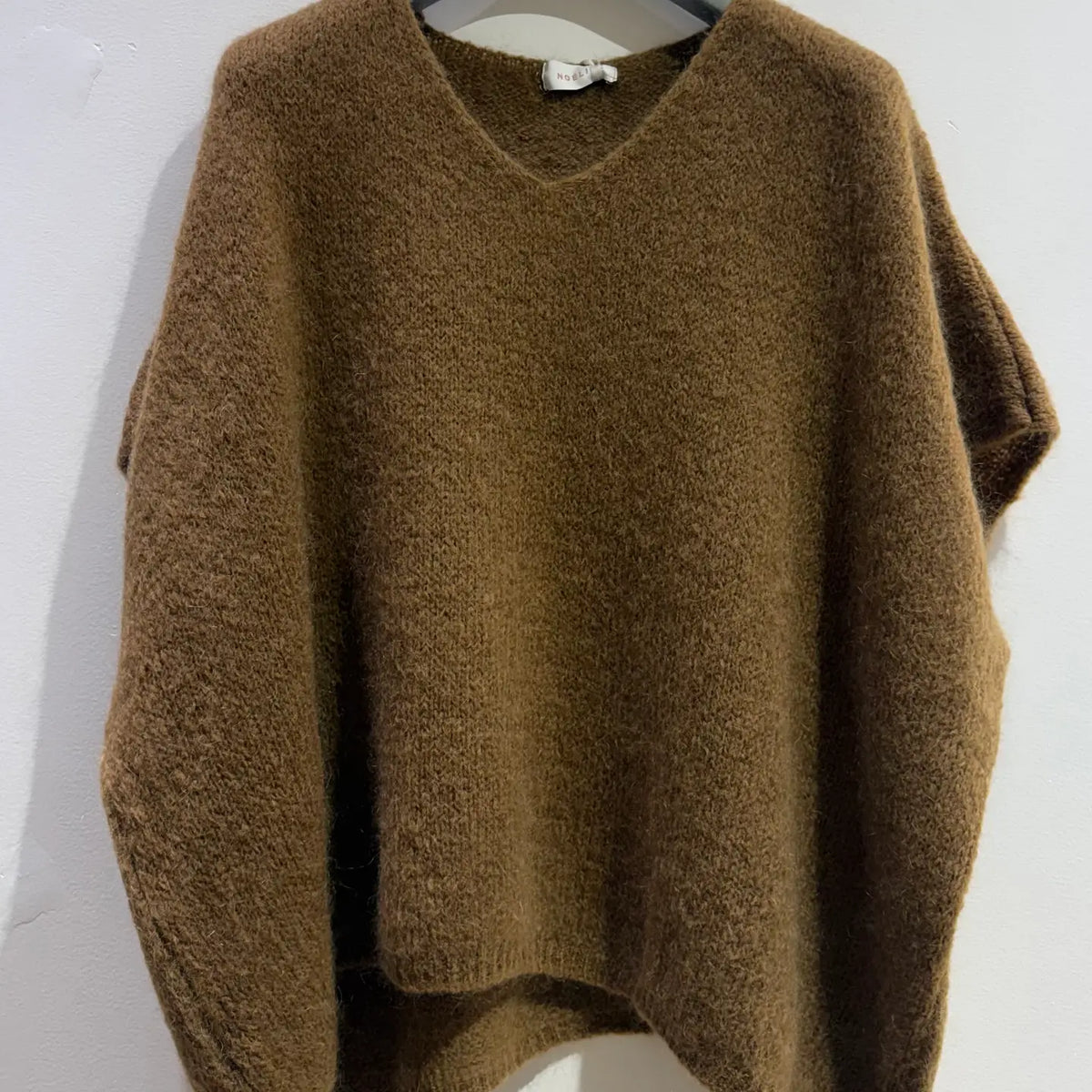 Pull Poncho Mohair - Camel