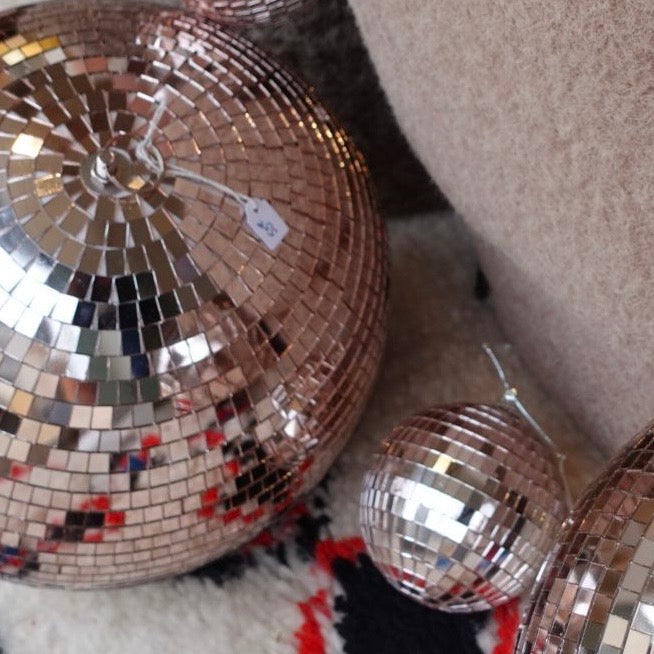 BOULE DISCO - Rose 10 cm