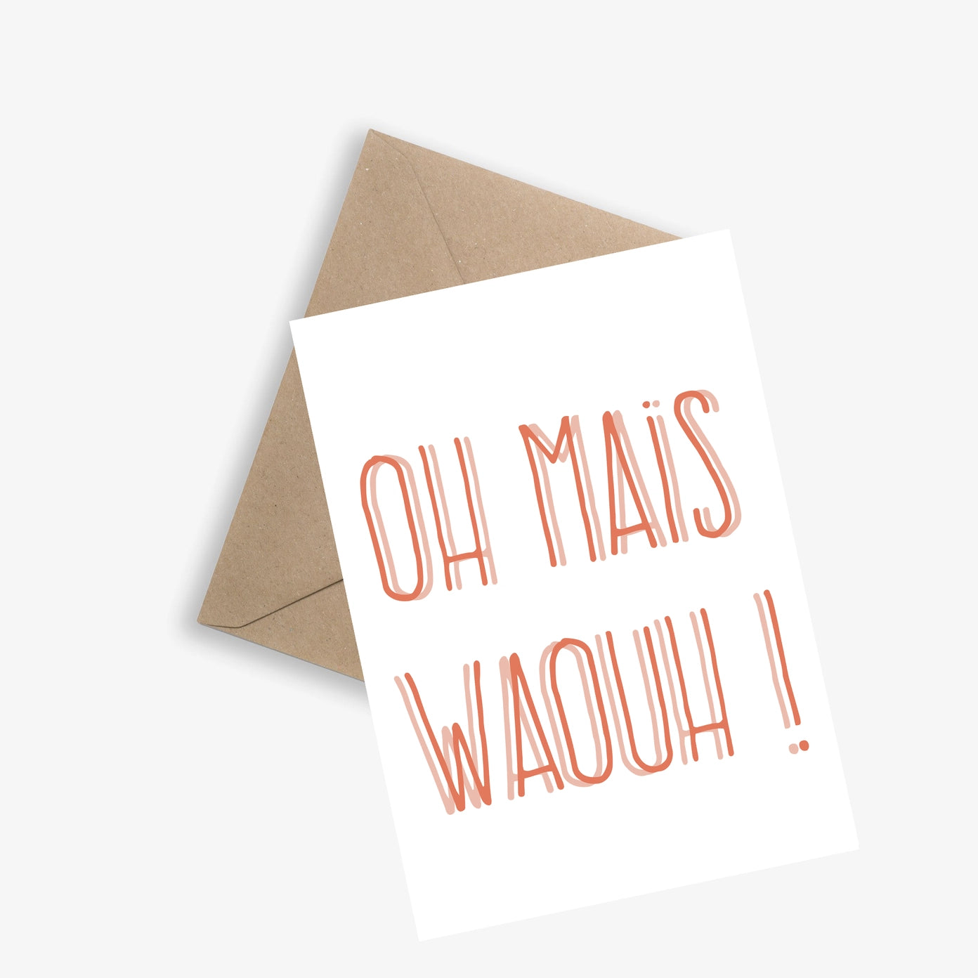 Carte et Enveloppe - Oh mais waouh !