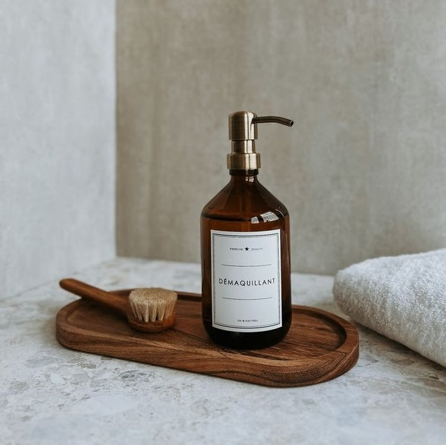 FLACON DEMAQUILLANT- Ambré 500 ml