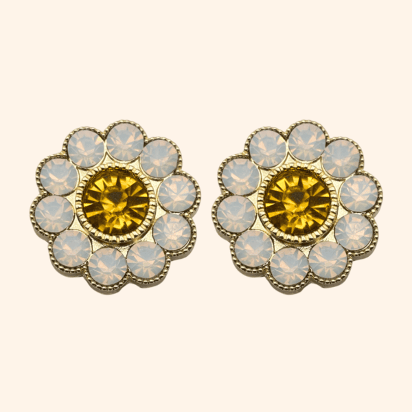 Bijou de bouton - Fleur de fraisier Vintage