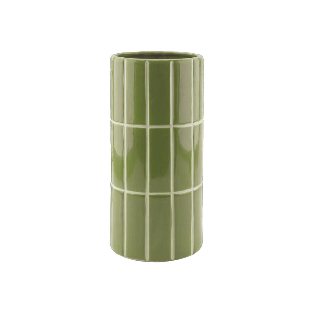 VASE CARRELAGE - Vert