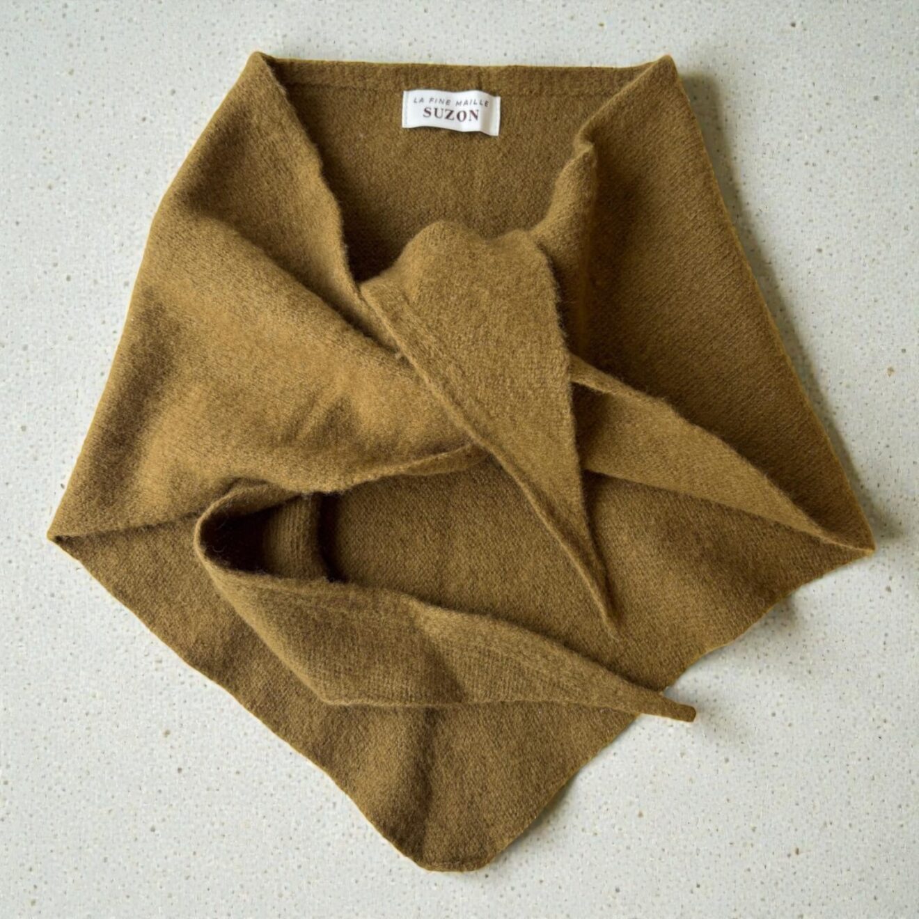 MAILLE TRIANGLE 100  LAINE VERT OLIVE