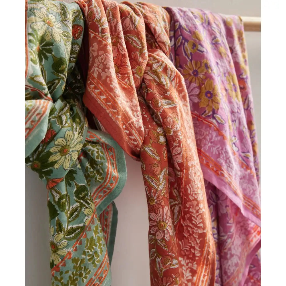 FOULARD INDIEN MEERA BLUE