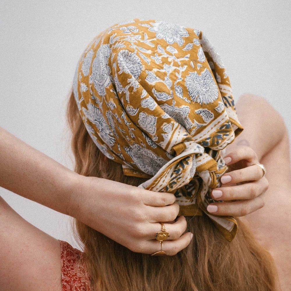 FOULARD INDIEN PETIT TUPIA ABSYNTHE