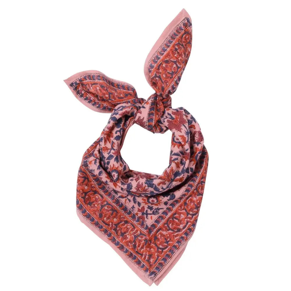 FOULARD INDIEN PETIT LUCETTE PINK