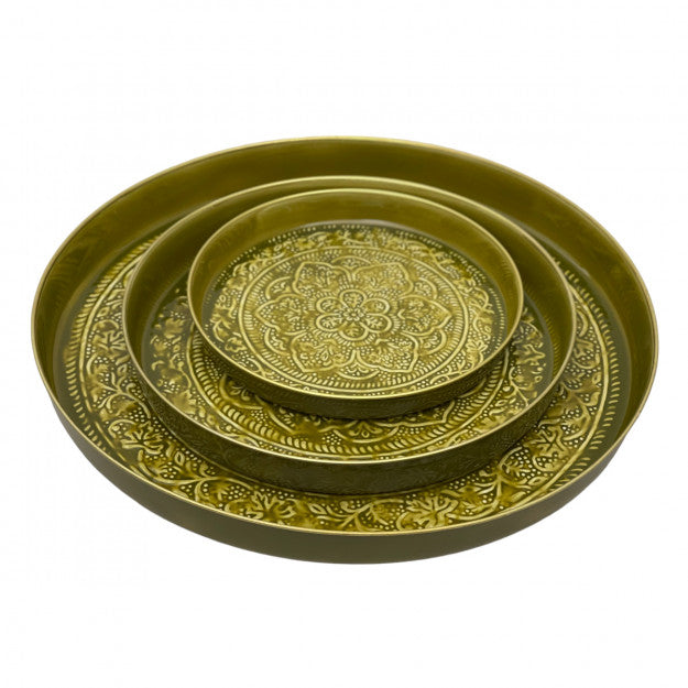 PLATEAU BERBERE OLIVE 45CM