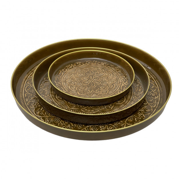 PLATEAU BERBERE - Marron 45CM